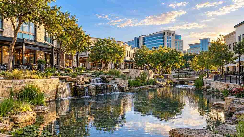 Allen’s Watters Creek at golden hour