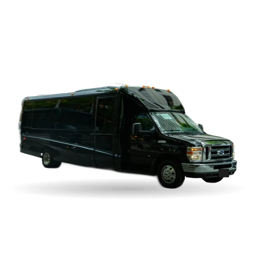 Black executive mini bus